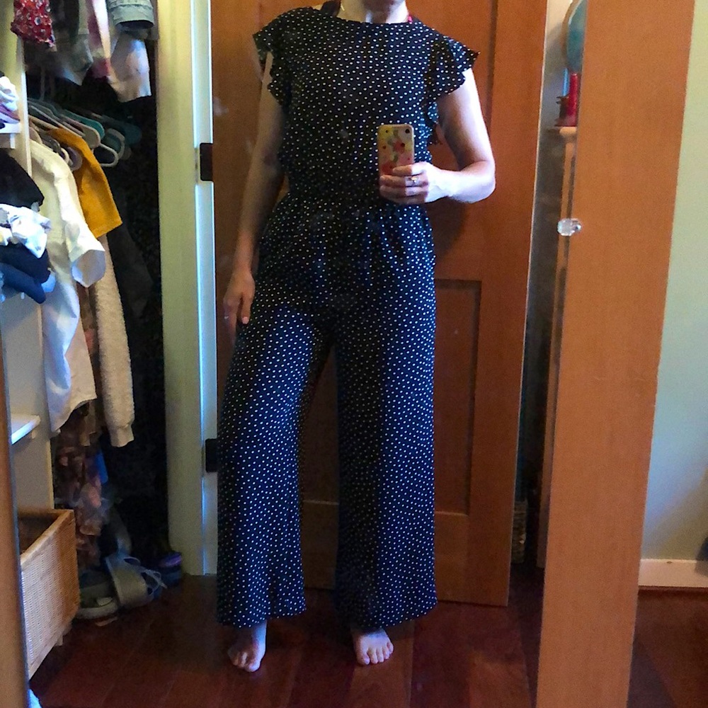 Sanctuary black and white Polkadot romper